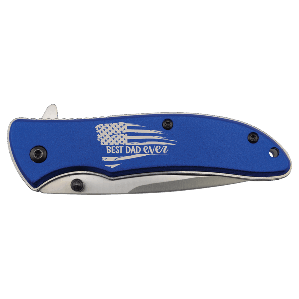 Bison River 4 1/4" Blue Everyday Carry Knife
