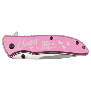 Bison River 4 1/4" Pink Everyday Carry Knife