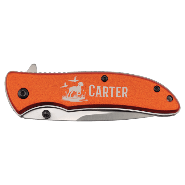 Bison River 4 1/4" Orange Everyday Carry Knife