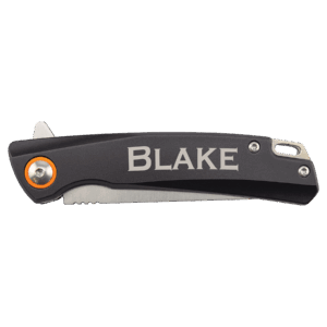 Bison River 4" Black Everyday Carry Knife with Ball Bearing Open Mechanism