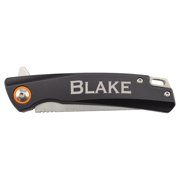 Bison River 4" Black Everyday Carry Knife with Ball Bearing Open Mechanism