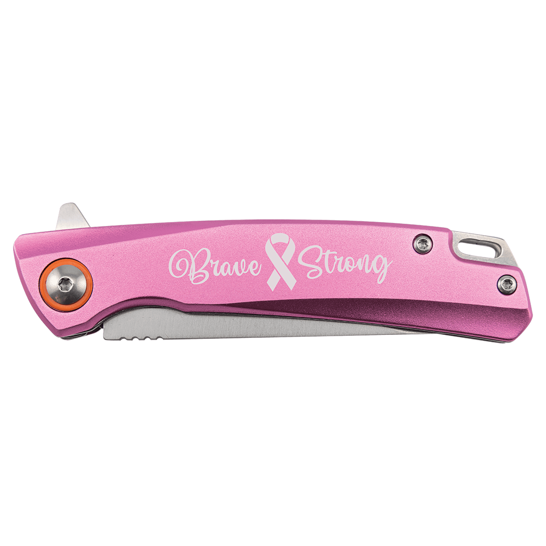 Bison River 4" Pink Everyday Carry Knife with Ball Bearing Open Mechanism