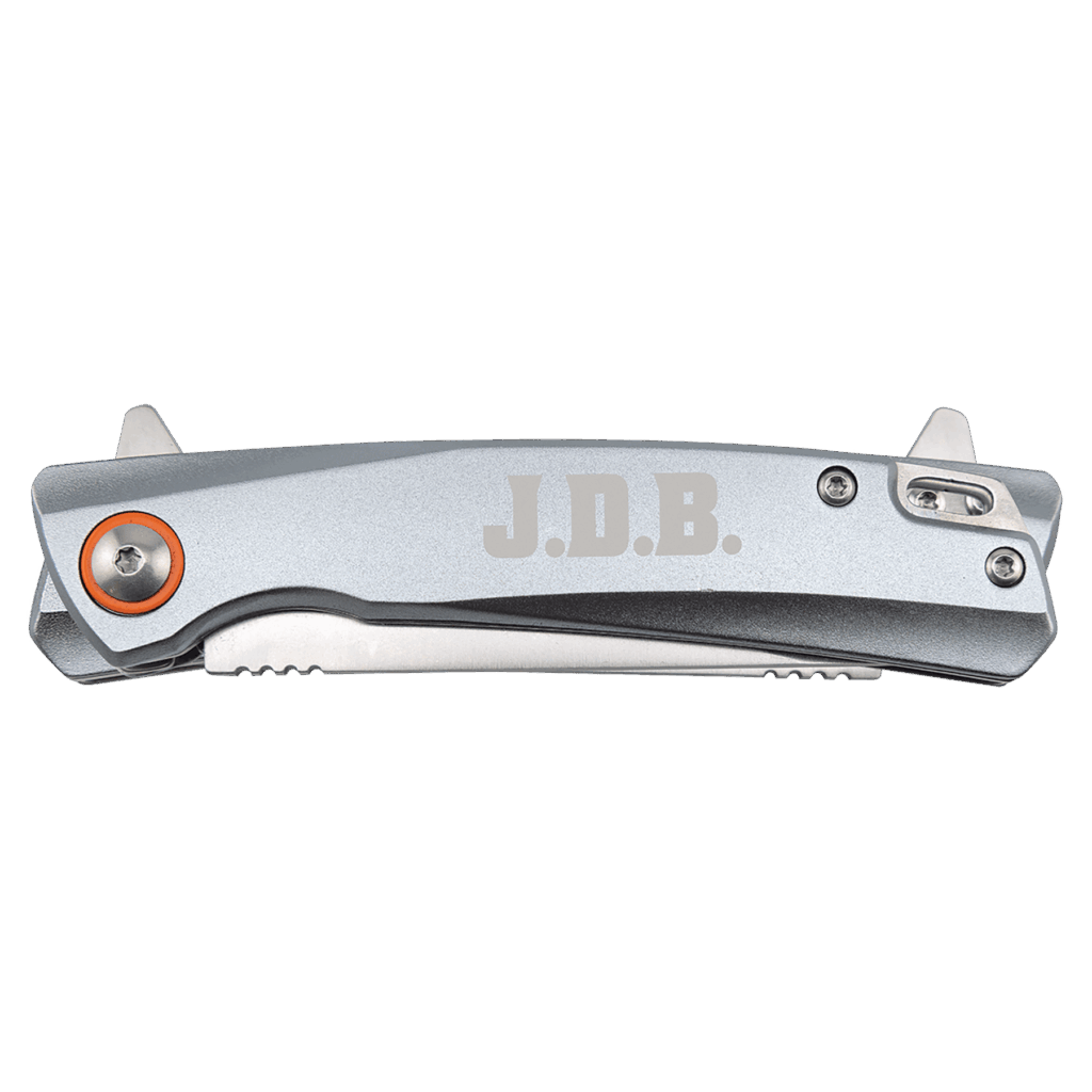Bison River 4" Gray Everyday Carry Knife with Ball Bearing Open Mechanism