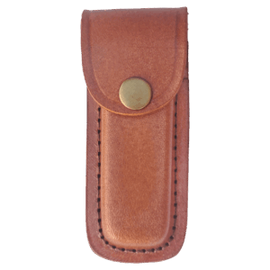Bison River Leather Sheath with Snap Closure for Foldinig Knife up to 4" Long Closed