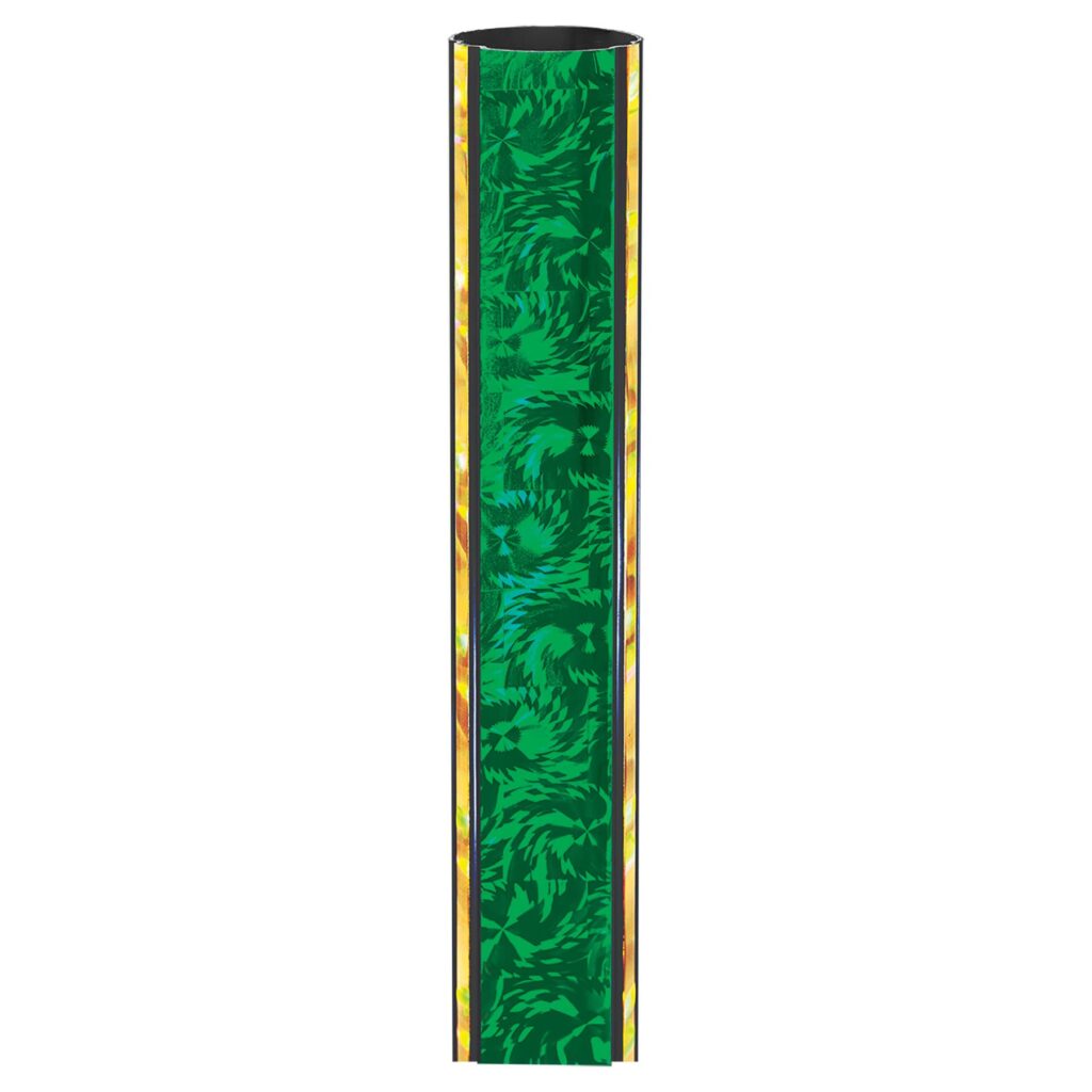 45" Green/Gold Round Buzz Saw Trophy Column