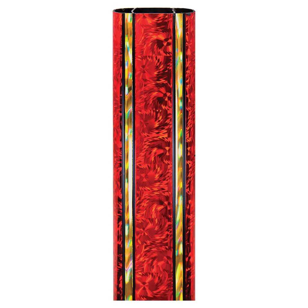 45" Red/Gold Rectanglular Buzz Saw Trophy Column