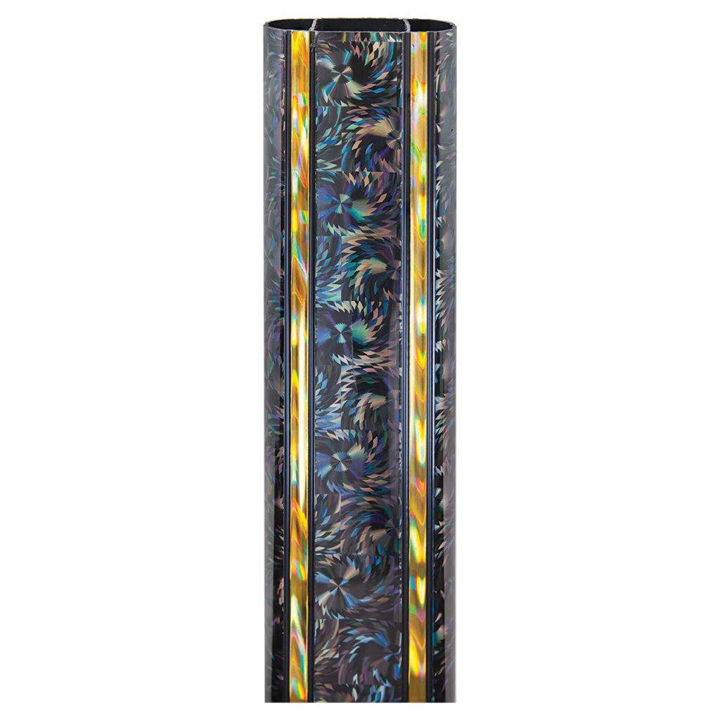 45" Black/Gold Rectangular Buzz Saw Trophy Column
