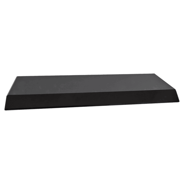12" x 4" x 3/4" Black Crystal Base
