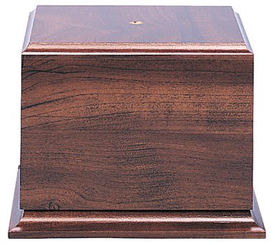 7" x 5 1/4" Cherry Finish Cup Base