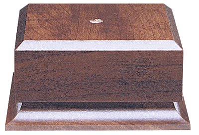 3 1/2" x 2 1/8" Cherry Finish Cup Base