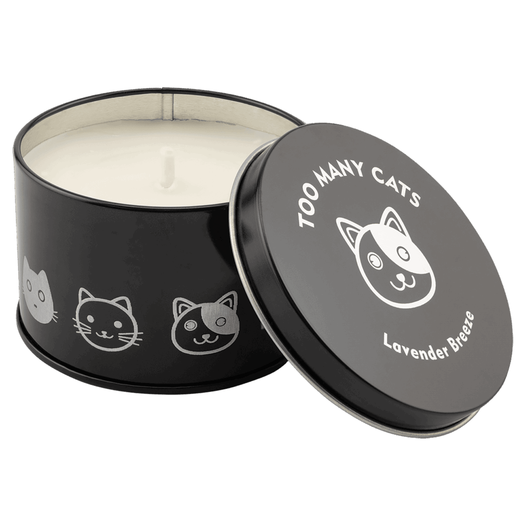 5.3 oz. Wild Lavender Candle in a Black Metal Tin