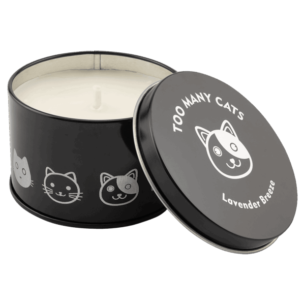 5.3 oz. Wild Lavender Candle in a Black Metal Tin