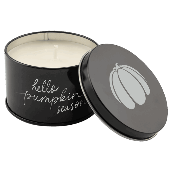 5.3 oz. Pick of the Patch Candle in a Black Metal Tin