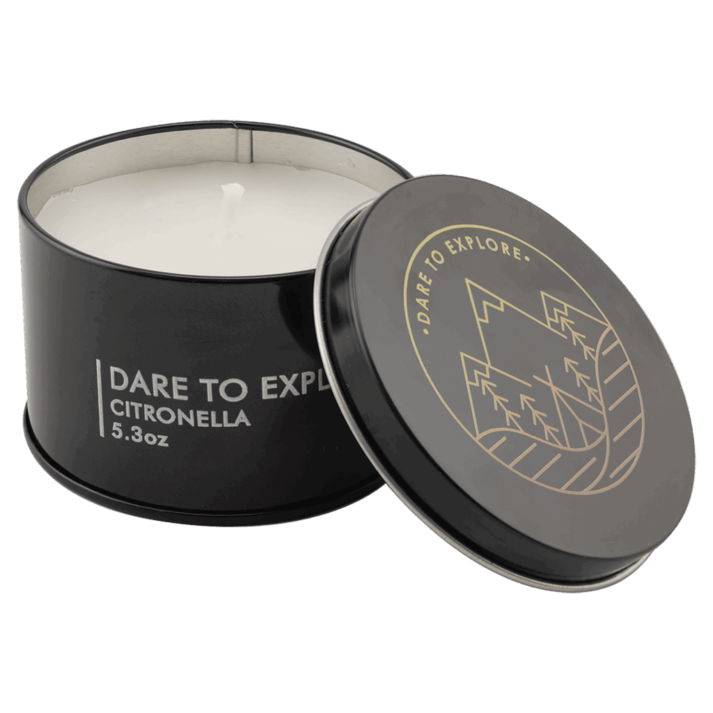 5.3 oz. Citronella Candle in a Black Metal Tin