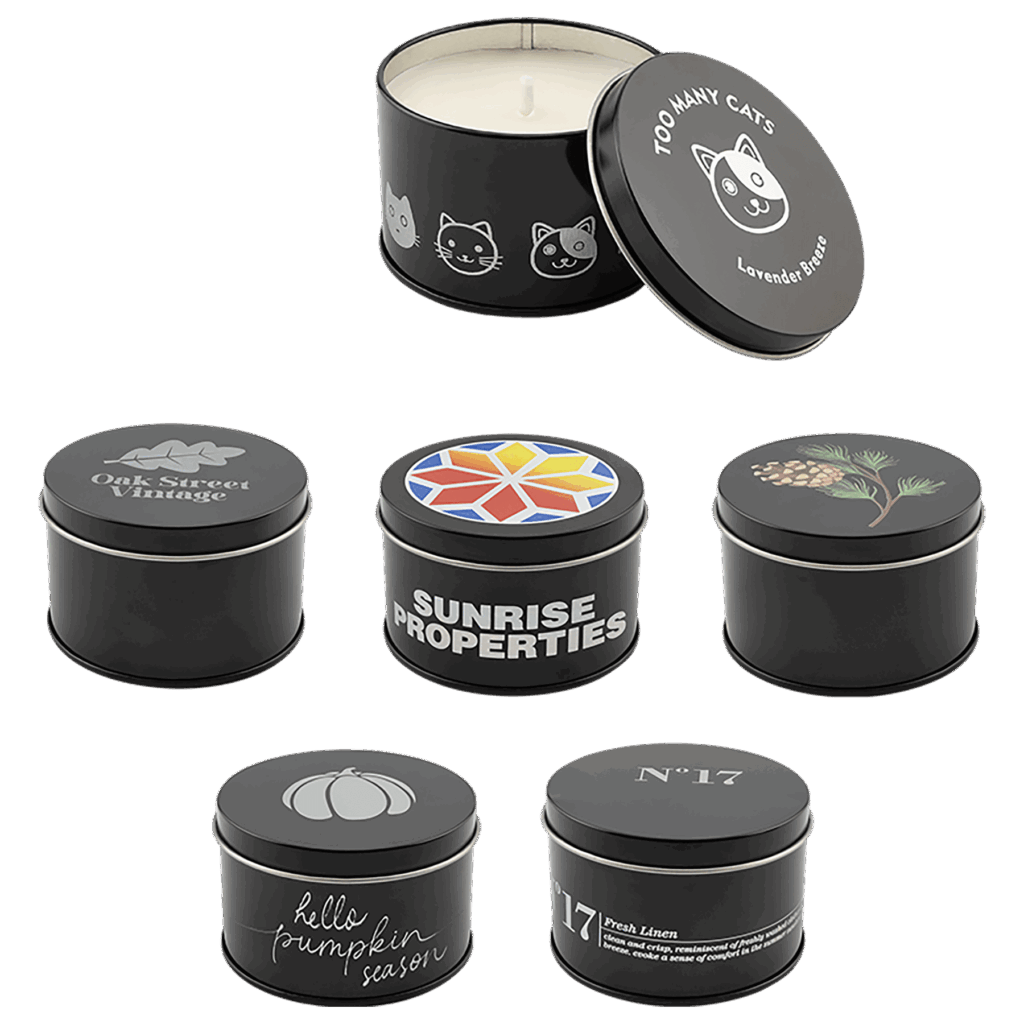 5.3 oz. Candle in a Black Tin Sample Set