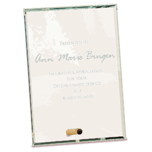 5" x 7" Clear Rectangle CrystalEdge Glass