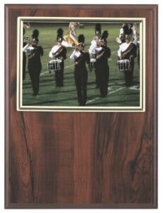 9" x 12" Cherry Finish Slide-in Plaque w/ 7" x 5" Frame
