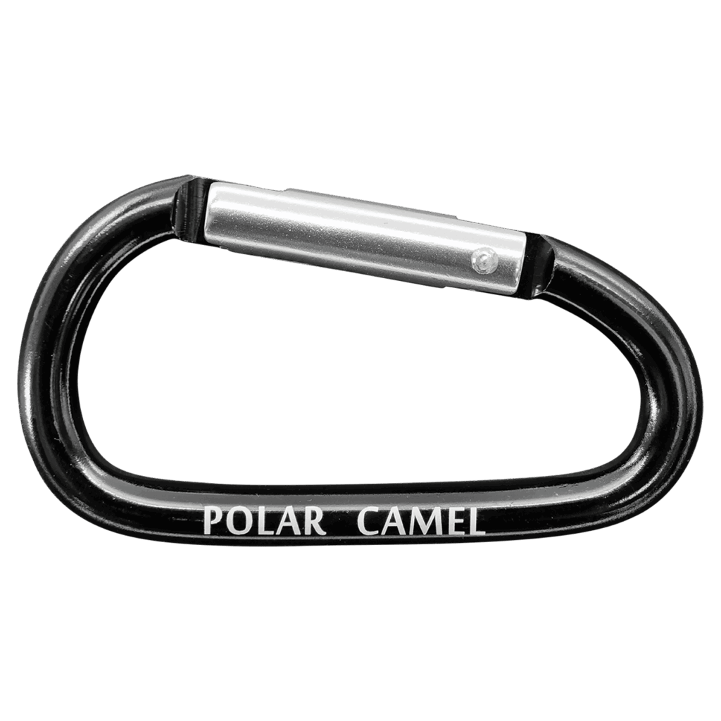 Polar Camel Water Bottle Carabiner-Black