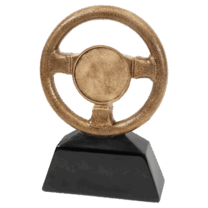 7" Antique Gold Steering Wheel Resin with 2" Insert Area