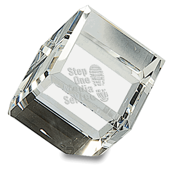 2" x 2" Crystal Cube