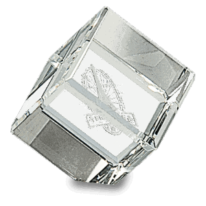 1 1/2" x 1 1/2" Crystal Cube