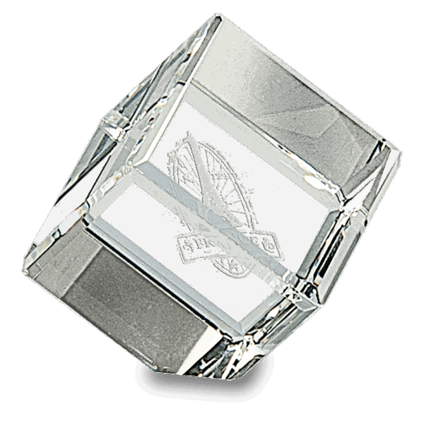 1 1/2" x 1 1/2" Crystal Cube