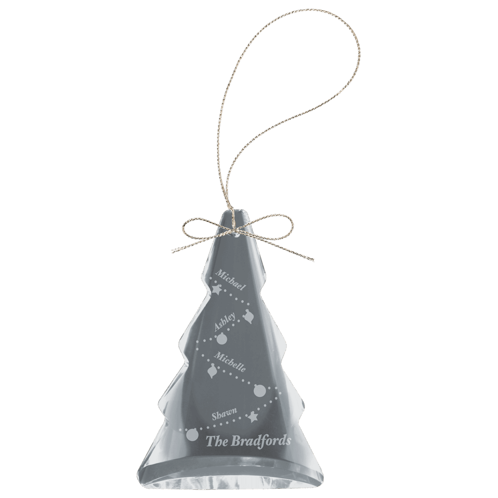 3" Crystal Tree Ornament