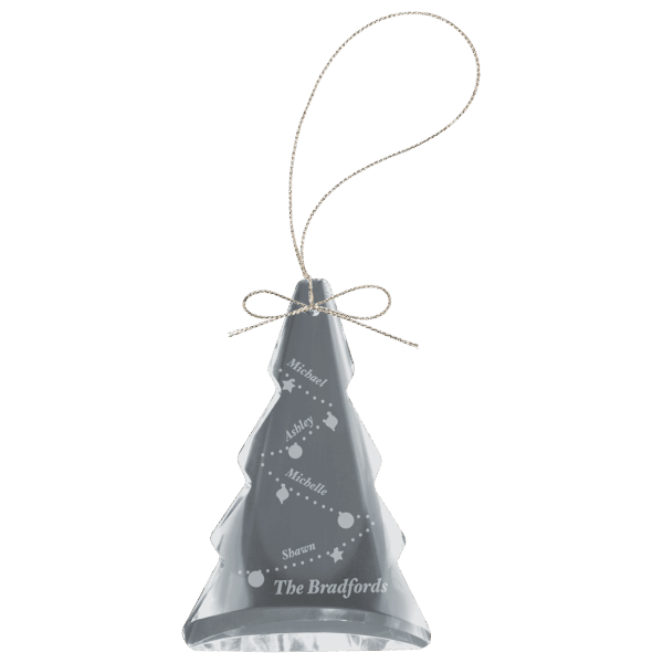 3" Crystal Tree Ornament