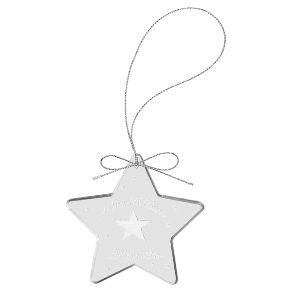3" Crystal Star Ornament