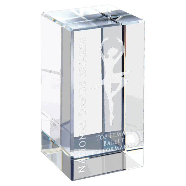 2" x 4" Clear Crystal Block
