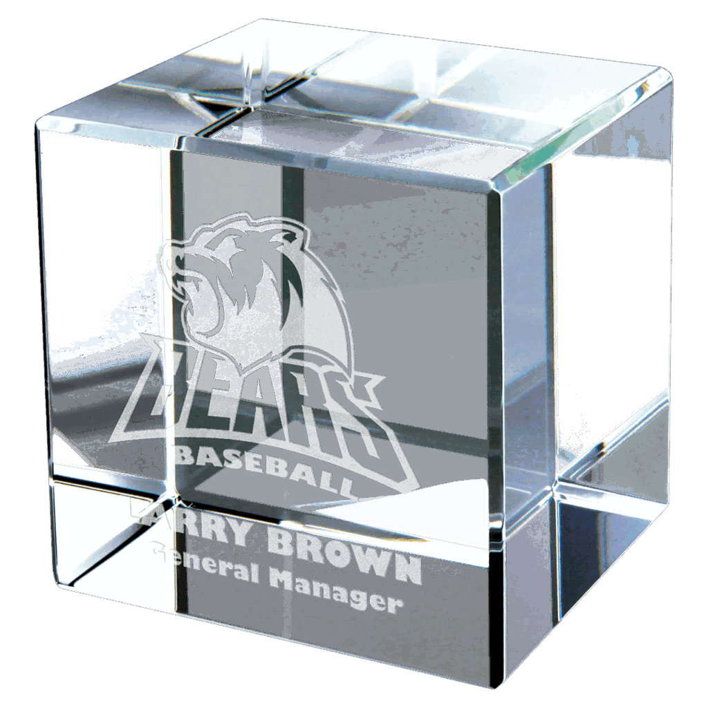 2" x 2" Crystal Cube