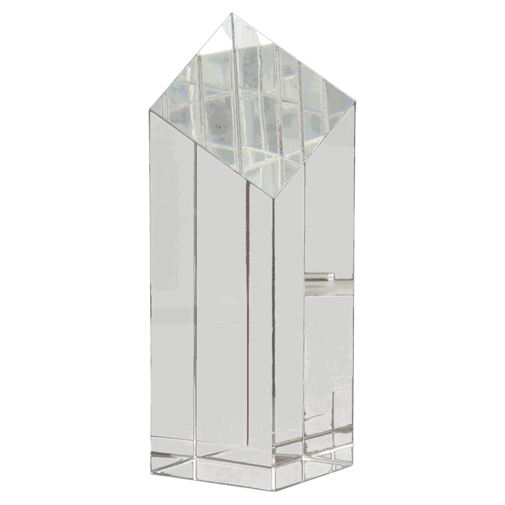 7" Crystal Diamond Top Pillar