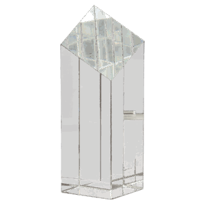 7" Crystal Diamond Top Pillar