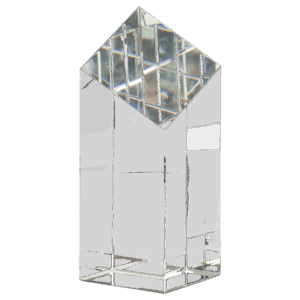 6" Crystal Diamond Top Pillar