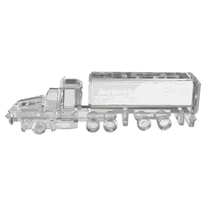 7" x 2 1/4" Crystal Semi Truck