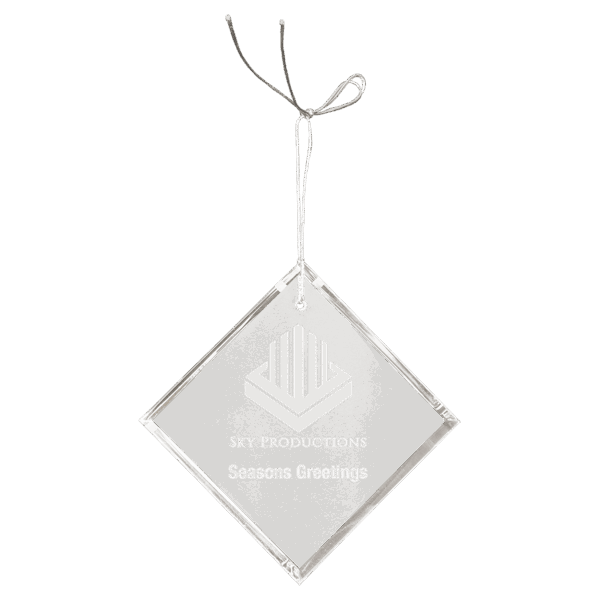 3" Crystal Diamond Ornament
