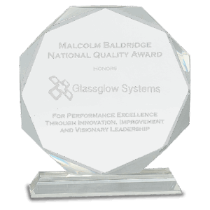 8" Clear Crystal Octagon on Clear Pedestal Base