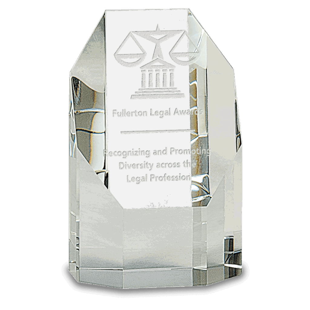 5" Clear Crystal Octagon Tower