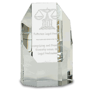 5" Clear Crystal Octagon Tower