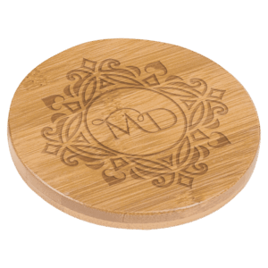 3 1/2" Round Bamboo Coaster