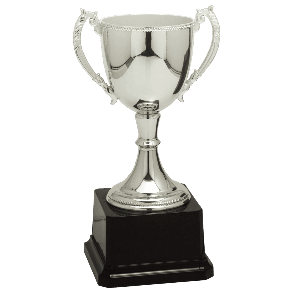 8 3/4" Silver Completed Zinc Cup Trophy