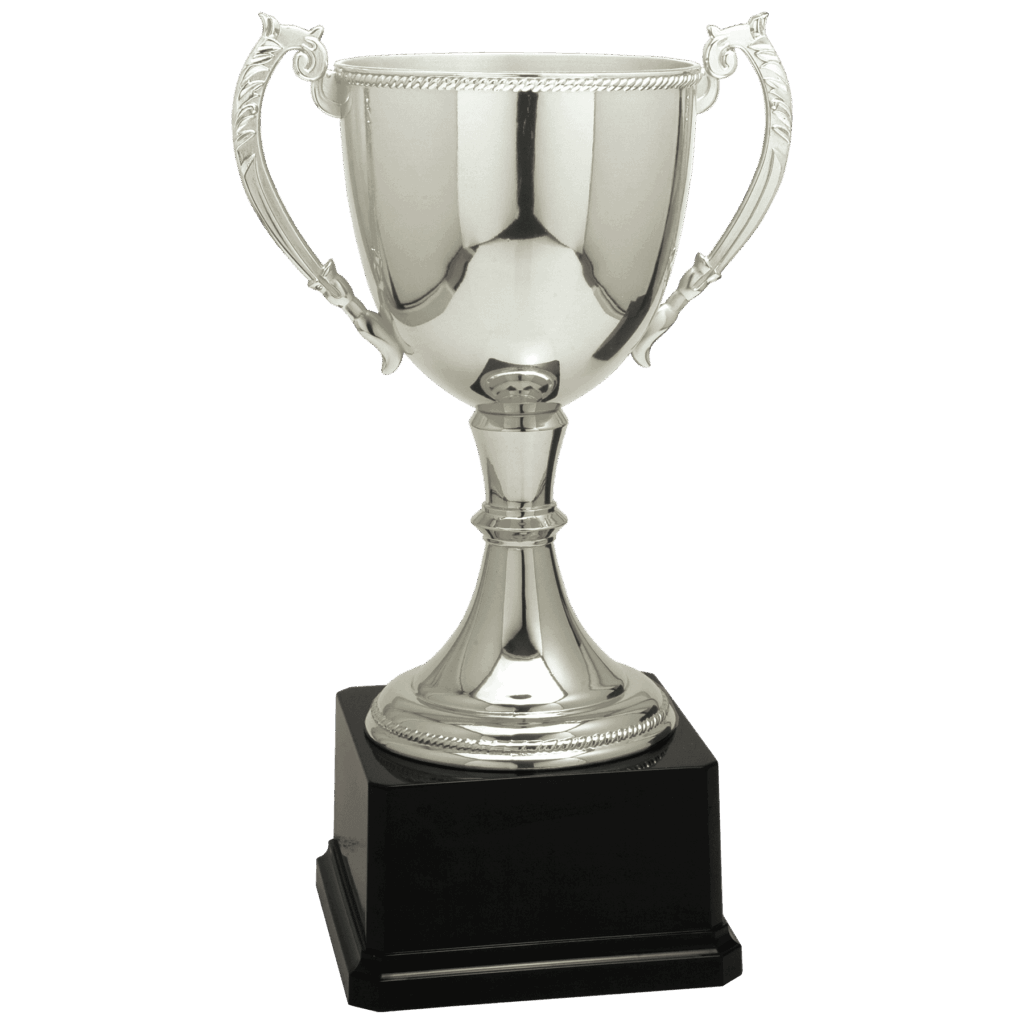 11" Silver Completed Zinc Cup Trophy