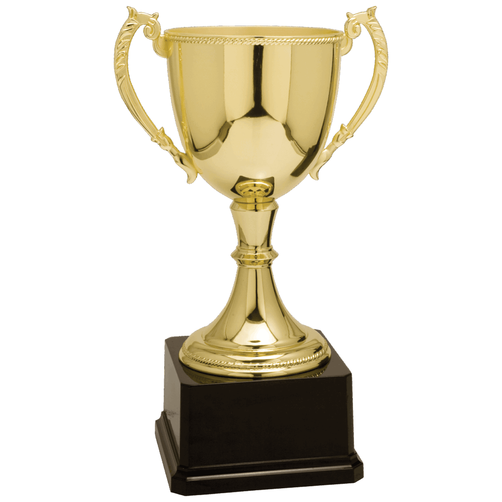 12 3/4" Gold Completed Zinc Cup Trophy
