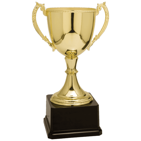 12 3/4" Gold Completed Zinc Cup Trophy