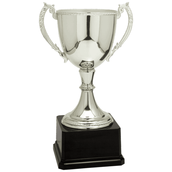 12 3/4" Silver Completed Zinc Cup Trophy