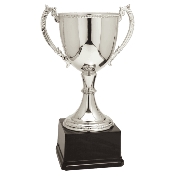 18 1/4" Silver Completed Zinc Cup Trophy