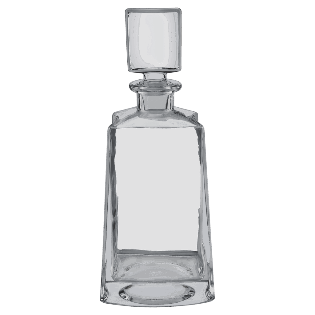Polar Camel 750 mL 12" Tequila Decanter in Black Gift Box with Printed Paper Sleeve