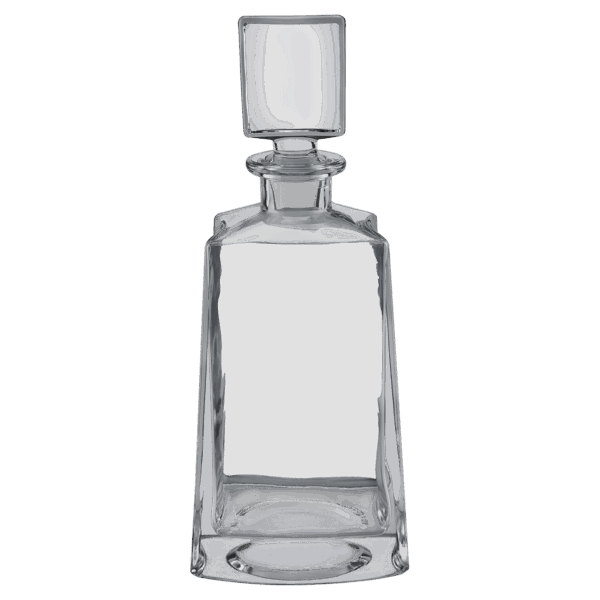 Polar Camel 750 mL 12" Tequila Decanter in Black Gift Box with Printed Paper Sleeve