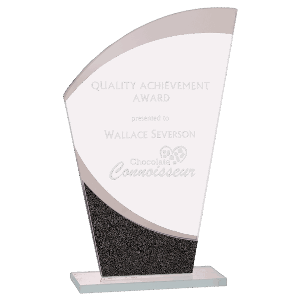 8" Wave Designer Glass Award