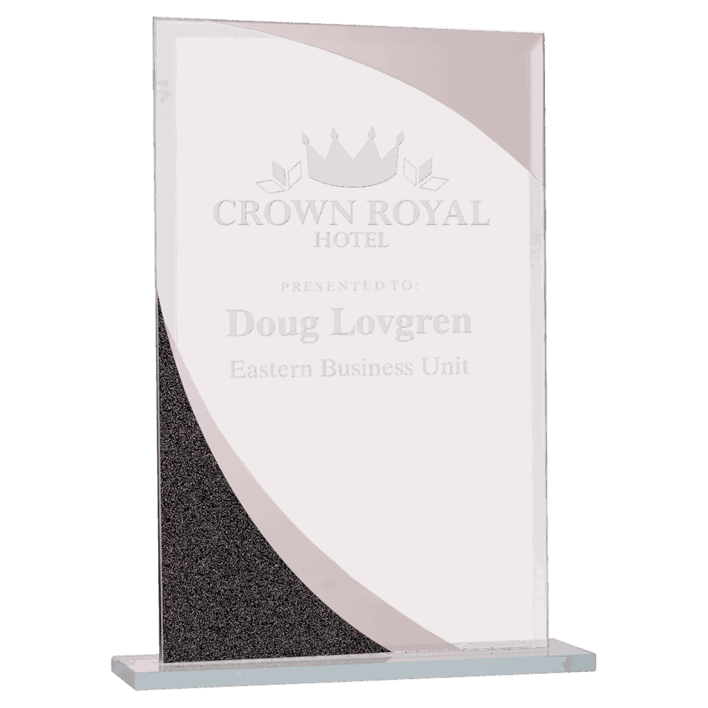 8" Rectangle Designer Glass Award